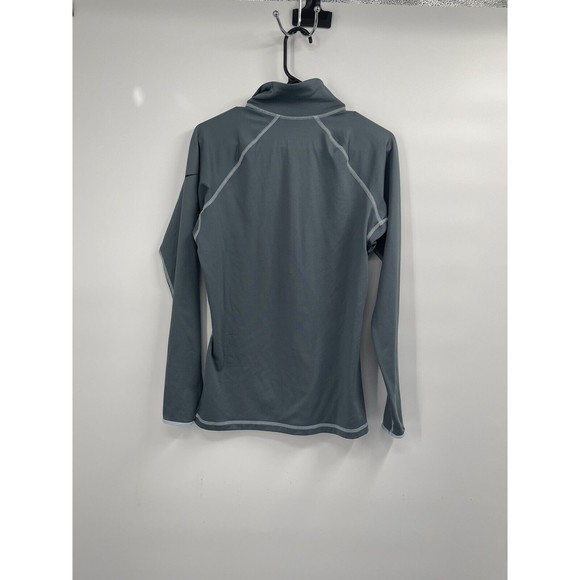Nike Pro Zip‎ Up Sweatshirt Running Active Sport Womens Size Large Gray - Picture 5 of 6